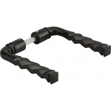 Thirard – Béquille double de porte alu torsade carré 6 mm x 80 mm – Entraxe 70 mm – Finition anodisée – Pour porte d'entrée