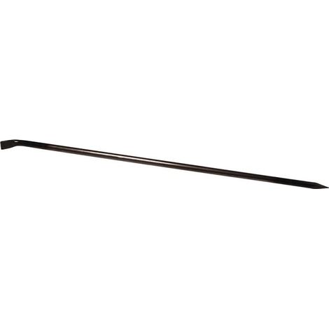 Brechstange Lnge 1250 mm Breite 45 mm mit gebogenem Fu + Spitze schwarz lackiert
