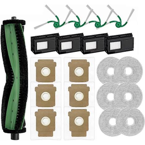 Lot de 21 pièces pour iRobot Roomba Plus 415 Combo/415X Combo/515 Combo/575 Combo : brosse principale, filtre et sac de rechange (1/5)