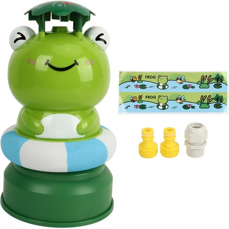 Jouet d'arrosage volant rotatif fusée, base grenouille, pour jardin - Prise EU
