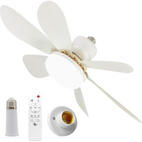 Ventilatore da soffitto Baugmann con luce e telecomando 40W - 52CM Ventilatore a LED piccolo e dimmerabile da 40W con ventilazione e luce regolabili (1/5)