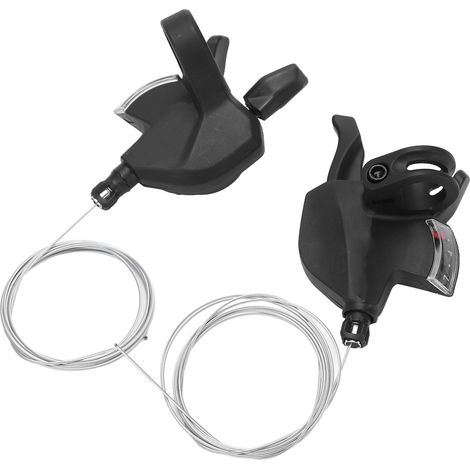 LeBycle 3x7 Gangschalter für Mountainbikes – 3-Gang-Vorderrad- und 7-Gang-Hinterradschalthebel (1/5)