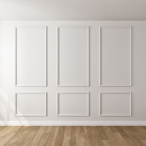 Nordlinger – Kit de moulures décoratives 10 pièces – Moulure murale bois 100% FSC – Longueur 260 à 400cm – Prêtes à poser avec colle (1/5)