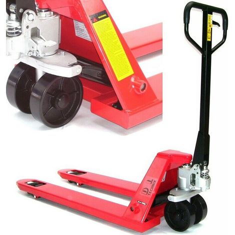 Handhubwagen Hubwagen Gabelhubwagen 3000kg Palettenwagen PU Tandem 57127 (1/5)