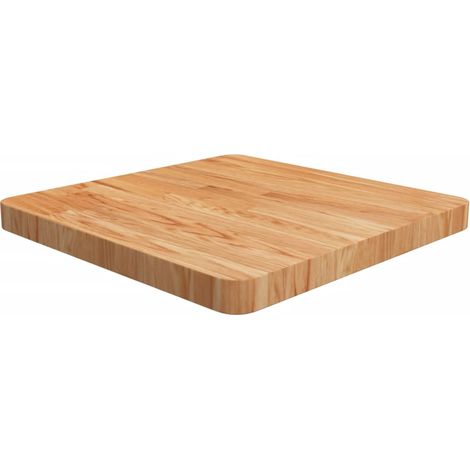 Tischplatte Quadratisch Hellbraun 50x50x4cm Behandelte Eiche
