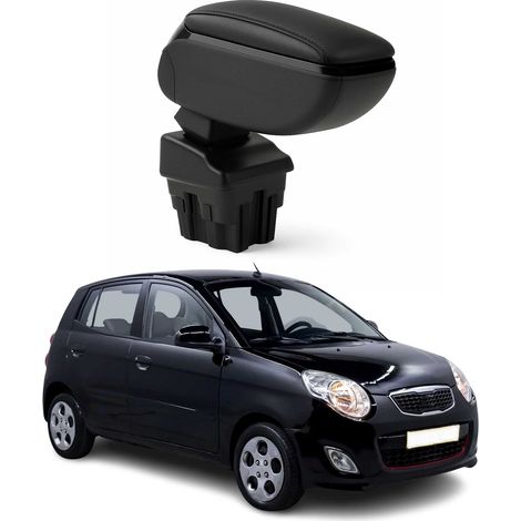 OMAC Armlehne für Kia Picanto 2011-2017 Verschiebbar Schwarz (1/5)