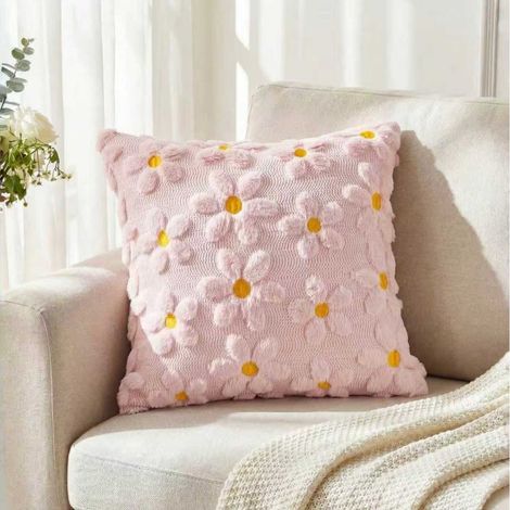 Orange-green gradient corduroy cushion cover, living room sofa decoration, Nordic style, corduroy (without insert) -- 50x50 -- Pink
