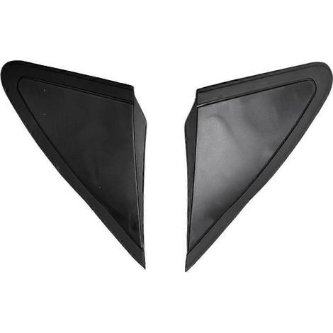 1 paire de protections triangulaires d'angle de garde-boue de rétroviseur latéral 9804854077 9804853977, compatibles avec les panneaux triangulaires de vitre du modèle Peugeot 408 2010-2014.