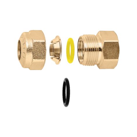 CALEFFI 900 Raccordo Diritto Femmina Con O-Ring Ø3/4"x22 Per Rame - 900522 (1/2)