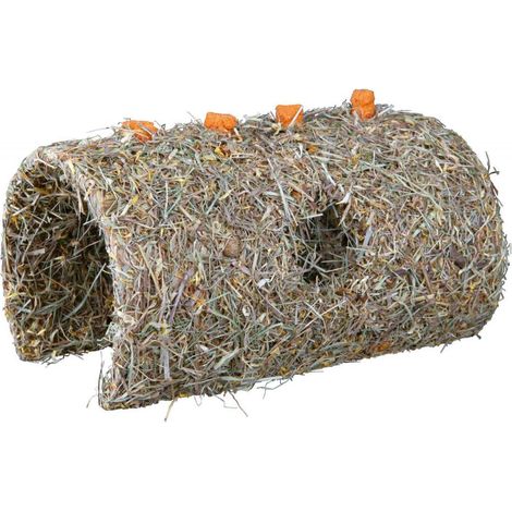 Abri avec carotte, en fibre naturelle 15 × 12 × 25 cm