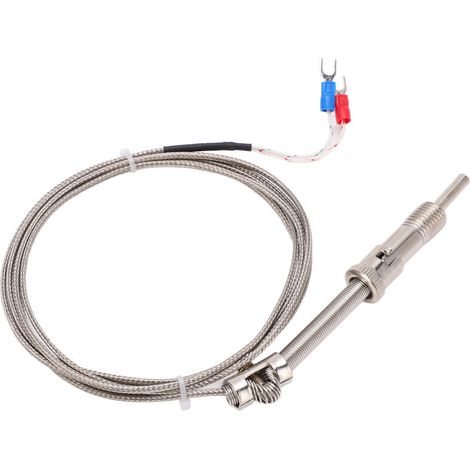 Sonde thermocouple industrielle avec câble blindé de 2 mètres (1/5)