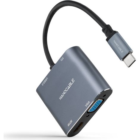 Usb-c konverter A Hdmi/vga/usb-a/usb-c Nanocable 10.16.4304 (1/3)