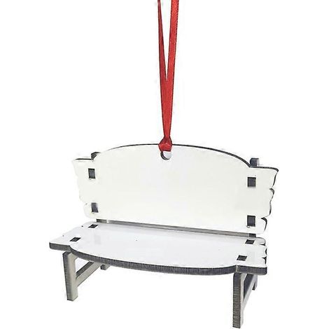 Long banc-chaise décoratif, pendentif, ornement pour sapin de Noël, style 1 (1/5)