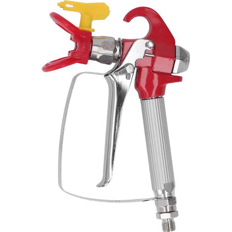 Hochdruck-Airless-Spritzpistole mit Düse und Schutzhaube, Komplettset für Farbspritzmaschine und Airbrush (1/5)