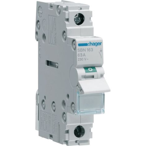 Interruttore sezionatore modulare 1P 63A 230VAC