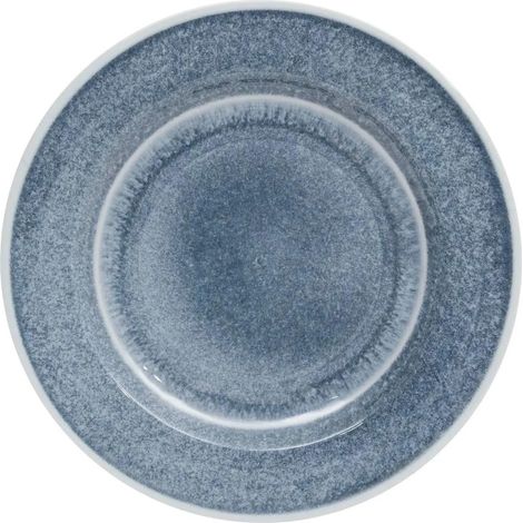 Lot de 6 Assiettes Plates "Fanny" 28cm Bleu