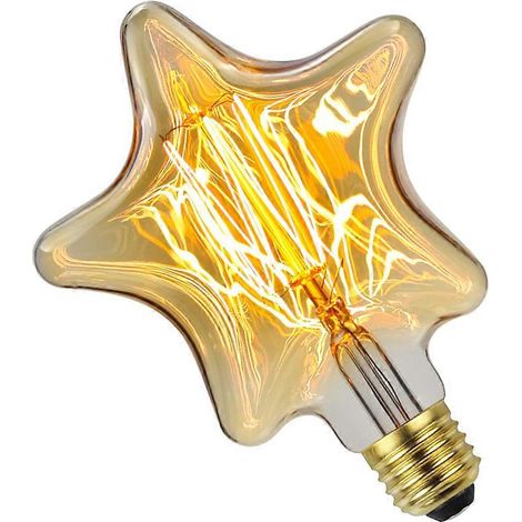 Ampoule décorative vintage étoile à cinq branches E27 (1 pièce) (1/5)