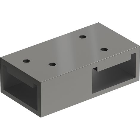 Mexen connettore a T per supporti a muro, gun metal - 800-09-95 (1/2)