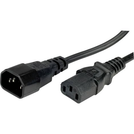 Value 19.99.1505 alimentation Câble de liaison noir 0.50 m Y194532 (1/4)