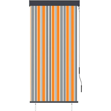 Store roulant d'extérieur 80x250 cm Jaune et bleu CFW427714 (1/5)