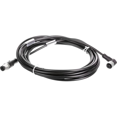 Anschlusskabel 5 m / M12-Stecker - M12-Winkelbuchse / Feldbus AB-C4-M12MS-5,0PVC-M12FA 22260705