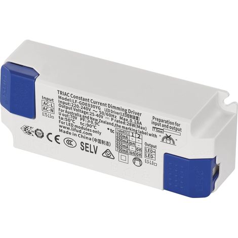 EMOS Trasformatore LED dimmerabile Triac 28 W, 550 – 700 mA, 25 – 40 V DC tensione costante driver, driver, trasformatore per luci LED da incasso e plafoniere EMOS NEXXO, dimmer, pannelli LED (1/5)