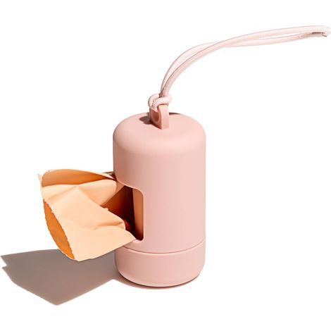 Distributeur de sacs à déjections canines avec attache pour laisse, étanche, bouchon à vis facile à remplir, comprend 1 rouleau de sacs.-AquaForge (1/5)