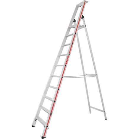 Escabeau 10 marches - Hauteur atteignable 4.32m - 8026/10