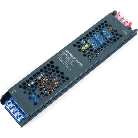 Transformateur 220V 12V 400W LED Driver, Alimentation à Découpag 220V AC à 12V DC 33,3A Ultra Mince Transfo Adaptateur Conducteur à Tension Constante Basse Tension Adapter pour LED Bande (1/5)
