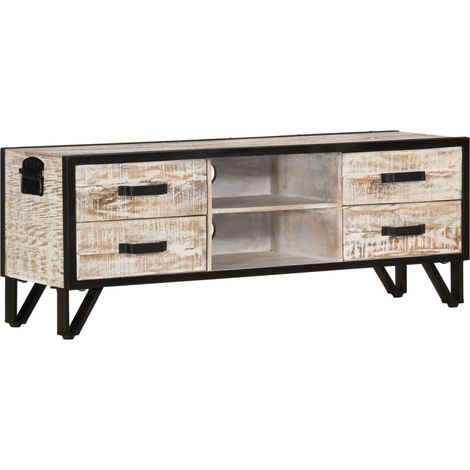 TV-Schrank 110x30x41 cm Massivholz Akazie