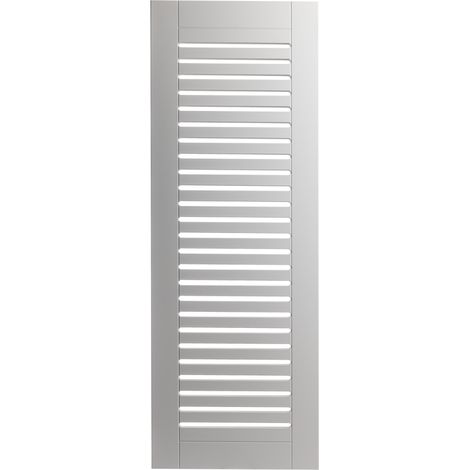 Porte ajourée en MDF laqué blanc 99,3 x 59,4 cm KOLM