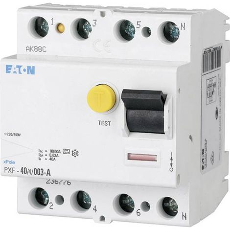 Eaton Interruttore differenziale (RCCB), 80A, 4p, 300mA, tipo A, 102879