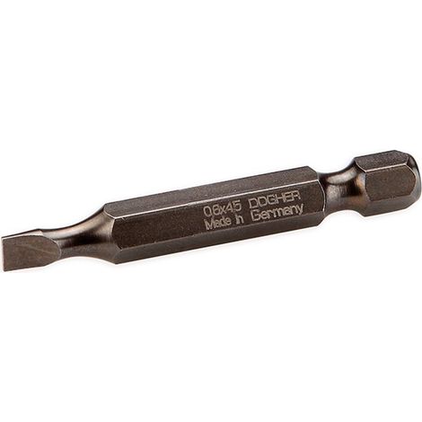 Valise avec 10 embouts de tournevis S2, 50 mm, droit 8.0 DOGHER 412-080-10