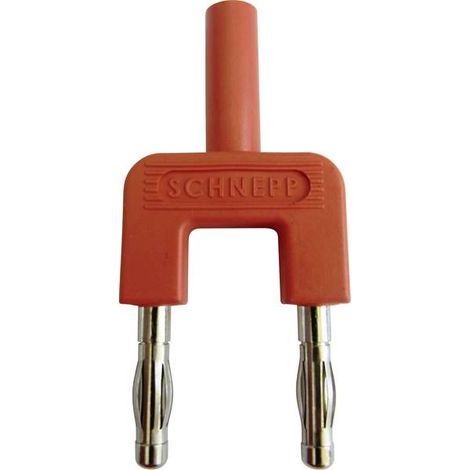 Schnepp 19/4mB/rt Spina di cortocircuito Rosso Ø perno: 4 mm Distanza tra pin: 19 mm 1 pz.