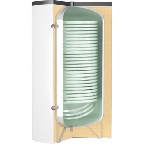 Thermador – Ballon d'eau chaude à accumulation 300L – Spécial PAC – Isolation polyuréthane 50mm – Pression max 10 bar – Température max +90°C - PAC 300 L