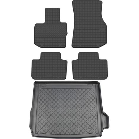 BMW X3 G01 SUV desde noviembre de 2017. Juego de alfombrillas de goma para coche y alfombrilla para maletero.