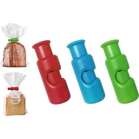 Pinces à sacs, pincea à sachets, pinceb alimentaires, pincec réutilisables pour sacs d'épicerie, pinced pour fermeture de paquets de pain et de snacks, pincee alimentaires pour sacs en plastique (1/5)