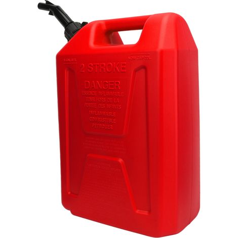 Bidon d'essence 20L HDPE antistatique auto-décompressant, jerrycan rouge de secours pour carburant, réservoir portable de stockage d'huile et pétrole. (1/5)
