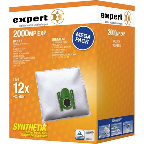 Expert 2000 MP EXP Staubbeutel Megapack für Bosch Siemens