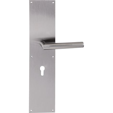 Manilla puerta acero inoxidable placa grande Rectangular modelo 503 (1/3)
