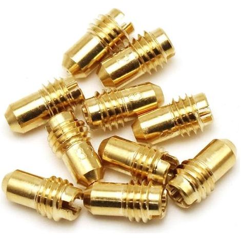 10 Pcs Accessoire De Moto Jet De Ralenti pour 1488 Dellorto PHBD MAMB UAUB PHBG M5 Thread Remplacement 30-52 Jets De Carburateur en Laiton Carburateur Thread (1/4)