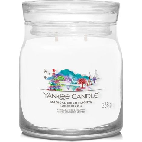 Luces Mágicas Brillantes - Vela Signature de Yankee Candle - Vela mediana perfumada con dos mechas (1/4)