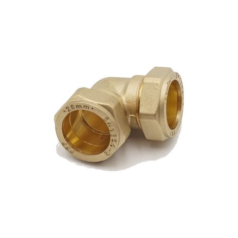 Prima Classic Brass Compression Elbow Fitting 28mm (1/2)