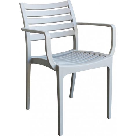 Poltrona Eveline 58,5x55,2x84 cm  in Polipropilene Grigio (1/5)
