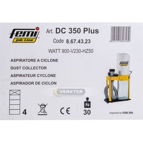 Femi Job Line DC 350 PLUS Aspirateur cyclonique monophasé