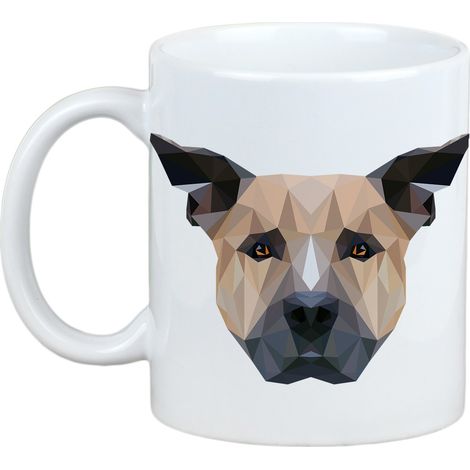 Staffordshire Bull Terrier, Staffik, Staffi - tazza con foto e scritta cane geometrico Art-Dog (1/5)