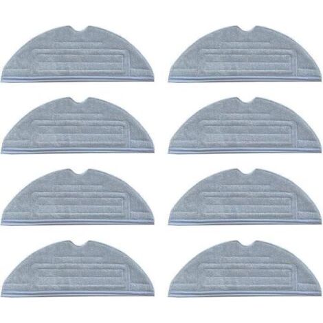 ALLIANDISSerpillères pour Roborock S8/S7 S7 + T7 T7 Plus (8 pièces),lingettes pour Roborock S8, chiffon lavables de nettoyage 8pcs (1/4)