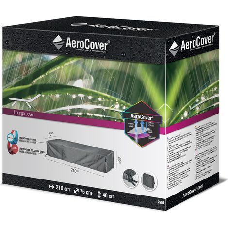Telo di copertura per lettino da giardino 7964 AeroCover grigio Homms, 75x210x40 cm. (1/3)