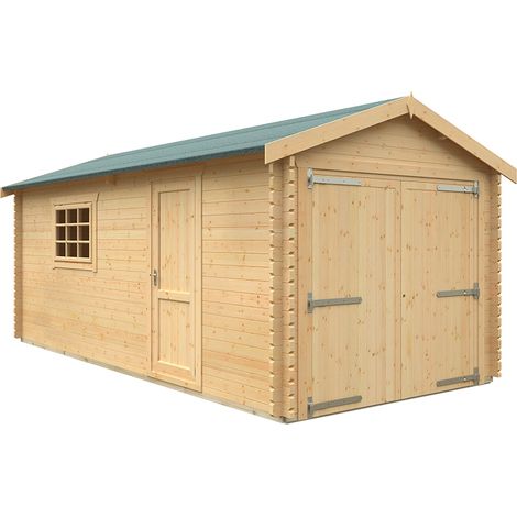 20x10 The Warwick 44mm Cabin - L595 x W295 x H272.6 cm - Solid Wood/Softwood/Pine - Natural