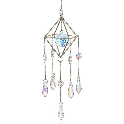 Attrape-soleil en cristal pour décoration de fenêtre, lustre, cristaux, prismes, attrape-soleil suspendus pour la maison et le jardin (1/4)